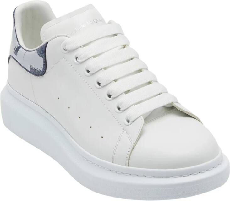 alexander mcqueen Witte Sneakers met Graffiti Print White Heren