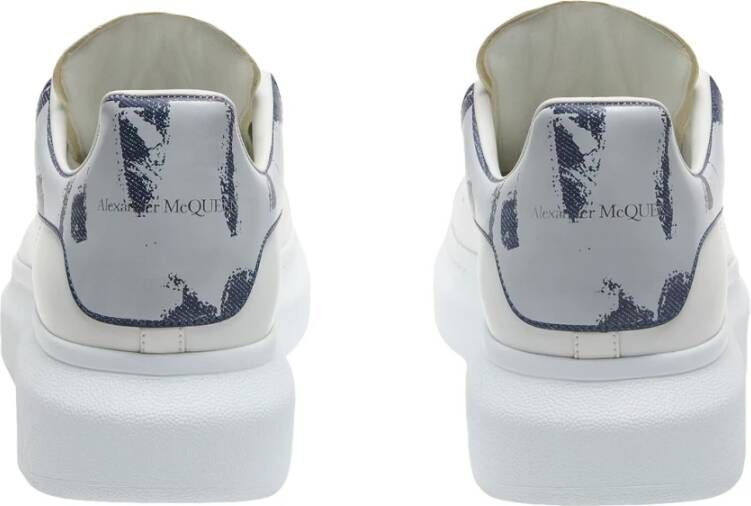 alexander mcqueen Witte Sneakers met Graffiti Print White Heren