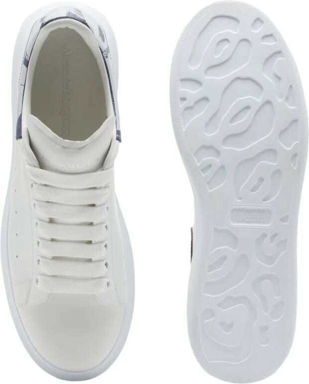 alexander mcqueen Witte Sneakers met Graffiti Print White Heren