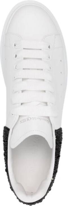 alexander mcqueen Witte Sneakers met Kristalversiering White Dames