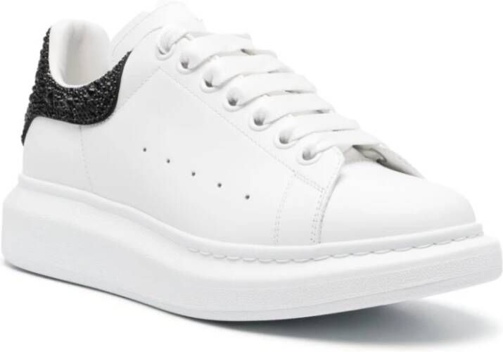 alexander mcqueen Witte Sneakers met Kristalversiering White Dames