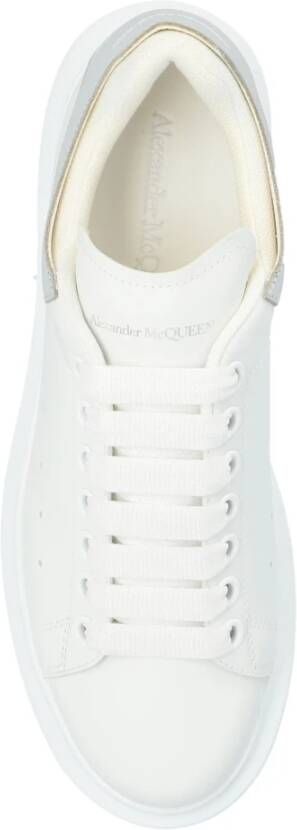 alexander mcqueen Witte Sneakers met Metalen Hiel White Dames