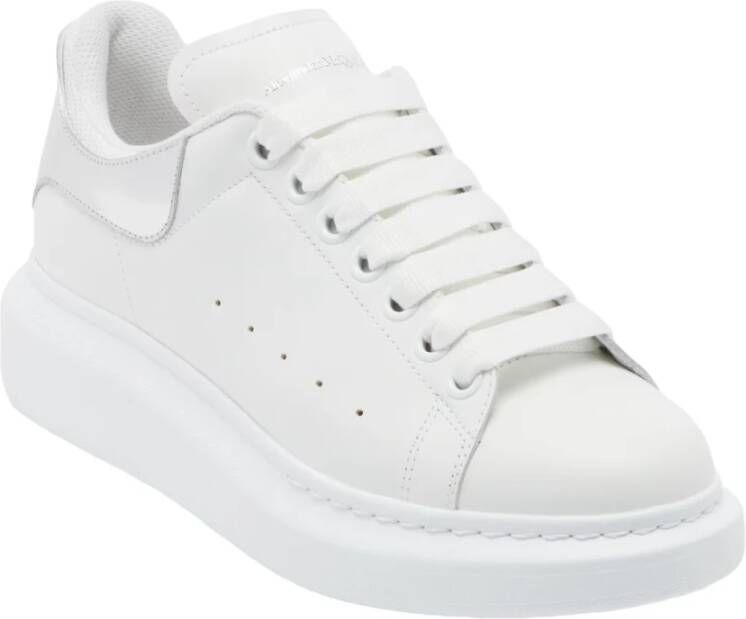 alexander mcqueen Witte Sneakers met Metalen Hiel White Dames