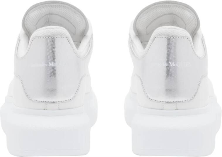 alexander mcqueen Witte Sneakers met Metalen Hiel White Dames