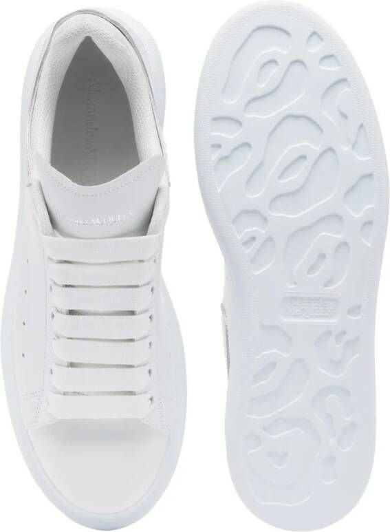 alexander mcqueen Witte Sneakers met Metalen Hiel White Dames