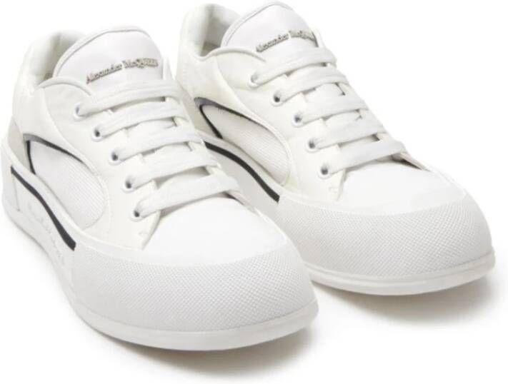 alexander mcqueen Witte Sneakers met Oversized Rubberen Zool White Heren