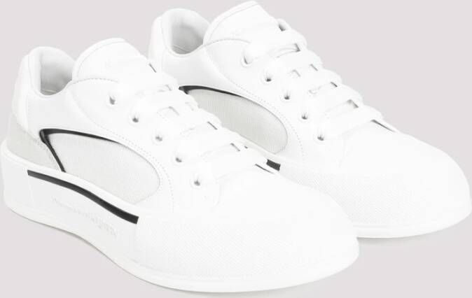 alexander mcqueen Witte Sneakers Skate Deck Plimsoll White Heren