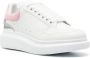 Alexander mcqueen Witte Leren Sneakers Roze Suède Hiel White Dames - Thumbnail 12