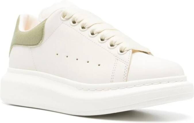 alexander mcqueen Witte Veterschoenen met Oversized Zool White Dames