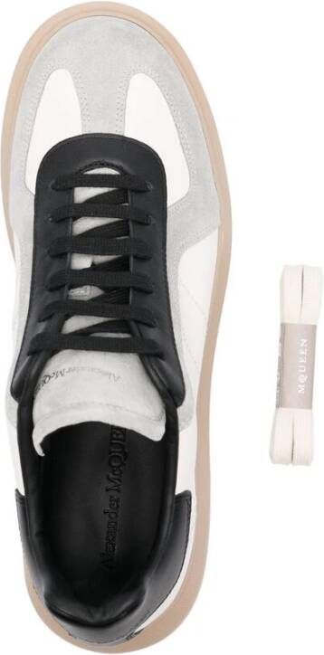 alexander mcqueen Witte Vetersneaker met Rubberen Zool Multicolor Heren