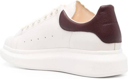 alexander mcqueen Witte Vetersneaker met Rubberen Zool White Heren