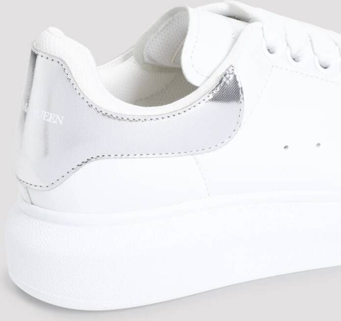 alexander mcqueen Witte Zilveren Sneakers White Dames