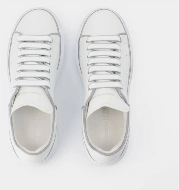 alexander mcqueen Wit Zilver Oversized Sneakers White Dames