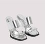 Alexander mcqueen Zilver Metallic Sandalen met Glazen Platform Gray Dames - Thumbnail 3