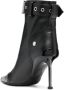 Alexander mcqueen Zwarte Biker Enkellaarzen met Punk-stijl Neus Black Dames - Thumbnail 2