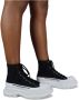 Alexander mcqueen Zwarte Canvas Hoge Sneakers Black Dames - Thumbnail 2