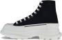 Alexander mcqueen Zwarte Canvas Hoge Sneakers Black Dames - Thumbnail 4