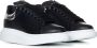 Alexander mcqueen Zwarte kalfsleren sneakers met spiegelende hak Black Dames - Thumbnail 2