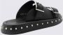 Alexander mcqueen Zwarte Leren Gesp Sandalen Black Dames - Thumbnail 2