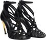 Alexander mcqueen Zwarte Leren Hoge Sandalen met Armadillo Hak Black Dames - Thumbnail 2