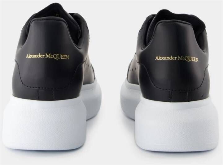 alexander mcqueen Zwarte leren Oversize Sneakers Black Dames