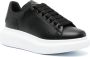 Alexander mcqueen Zwarte Leren Oversized Lage Sneakers Zwart Dames - Thumbnail 3