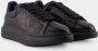 Alexander mcqueen Zwarte Leren Oversized Sneakers Black Heren - Thumbnail 2