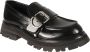 Alexander mcqueen Zwarte leren platte schoenen Black Heren - Thumbnail 2