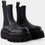 Alexander mcqueen Zwarte Leren Rubberen Laarzen Slip-On Black Dames - Thumbnail 2