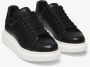 Alexander mcqueen Zwarte Leren Sneakers Ronde Neus Black Dames - Thumbnail 2