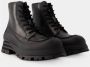 Alexander mcqueen Zwarte Veterschoenen met Flared Rubberen Zool Black Heren - Thumbnail 9