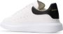 Alexander mcqueen Zwarte Oversize Leren Sneakers met Witte Hiel Black Heren - Thumbnail 3