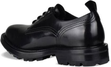 alexander mcqueen Zwarte Patentleren Derbies Black Heren