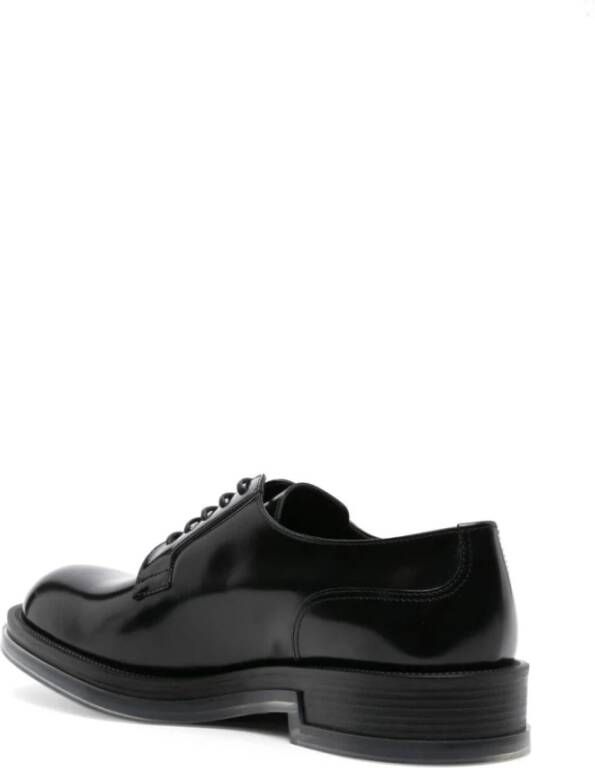 alexander mcqueen Zwarte platte schoenen klassieke stijl Black Heren