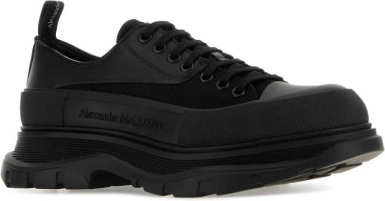 alexander mcqueen Zwarte Tread Slick Sneakers Black Heren