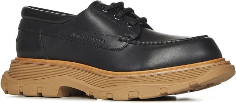 alexander mcqueen Zwarte Veterschoenen Derby Aw24 Black Heren