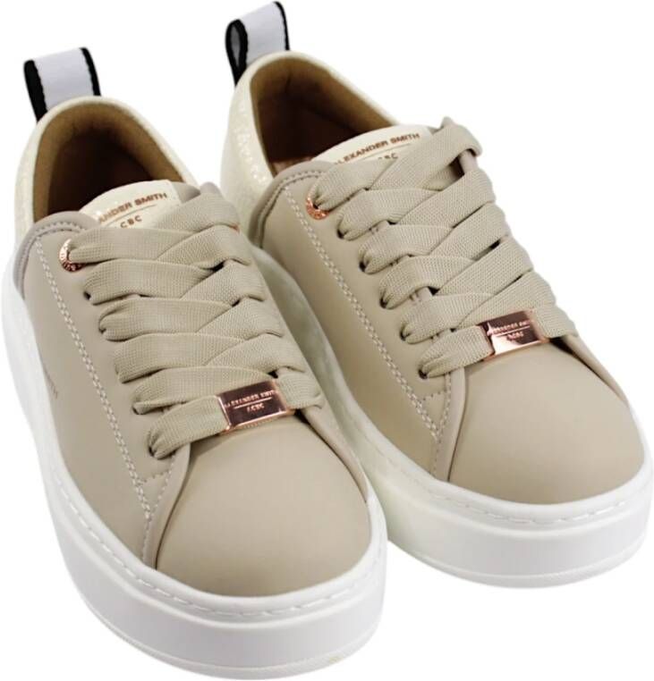 Alexander Smith Beige High Wembley Sneakers Beige Dames