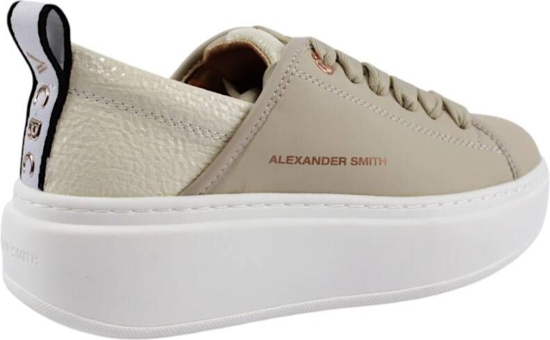 Alexander Smith Beige High Wembley Sneakers Beige Dames