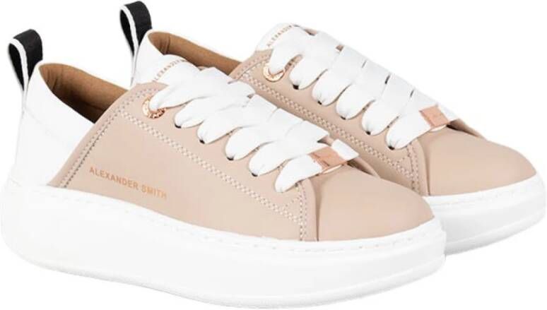 Alexander Smith Beige Vegan Sneakers voor Vrouwen Beige Dames