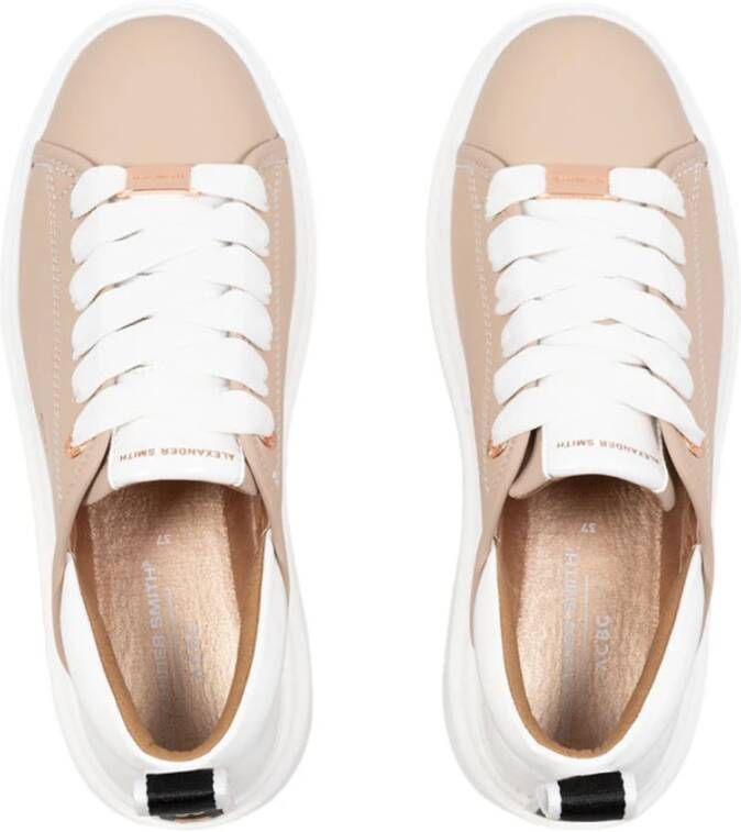 Alexander Smith Beige Vegan Sneakers voor Vrouwen Beige Dames