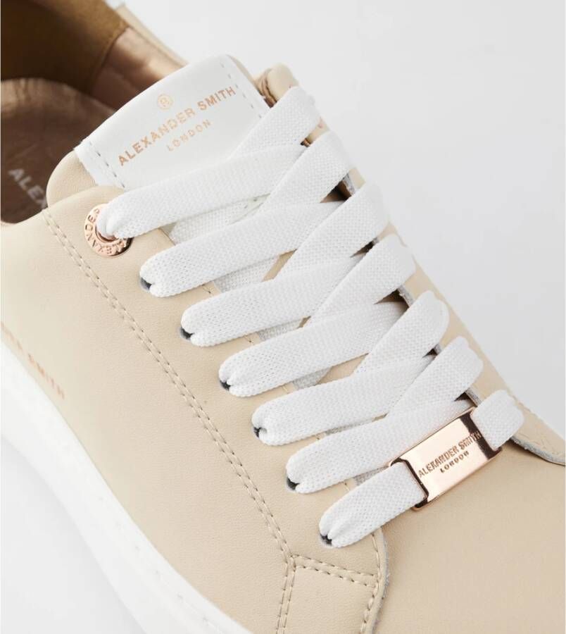 Alexander Smith Beige Wit Londen Vrouw Sneakers Multicolor Dames