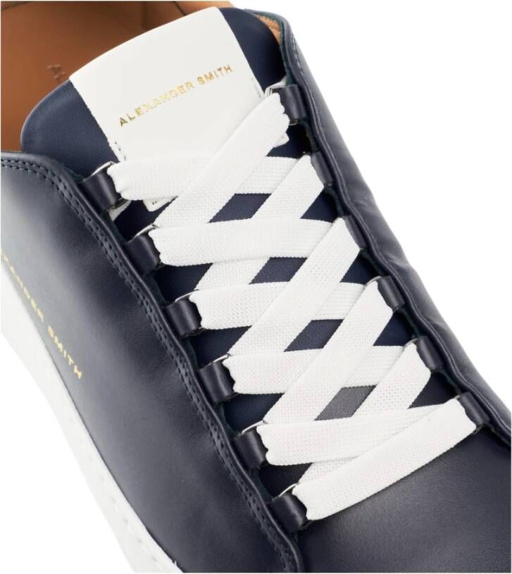 Alexander Smith Blauw Wit Wembley Man Sneaker Blue Heren