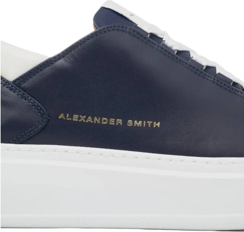 Alexander Smith Blauw Wit Wembley Man Sneaker Blue Heren