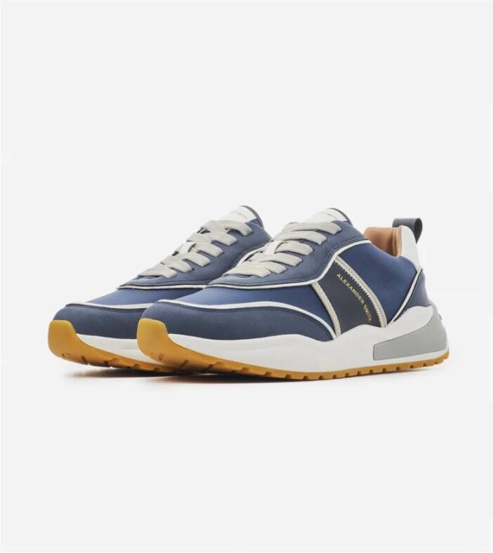 Alexander Smith Blauwe Eco-Dover Sportieve Sneakers Blue Heren