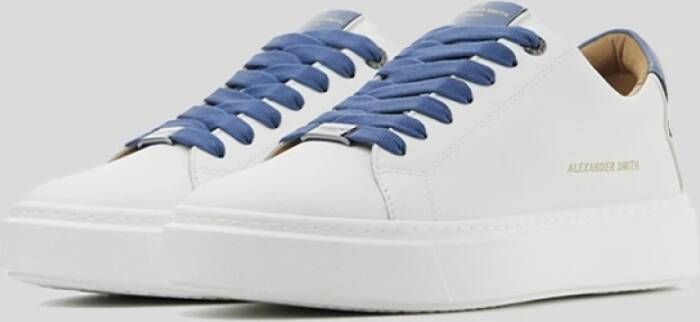 Alexander Smith Blauwe Katoenen Sneakers Alazldm 9010.Wdf White Heren