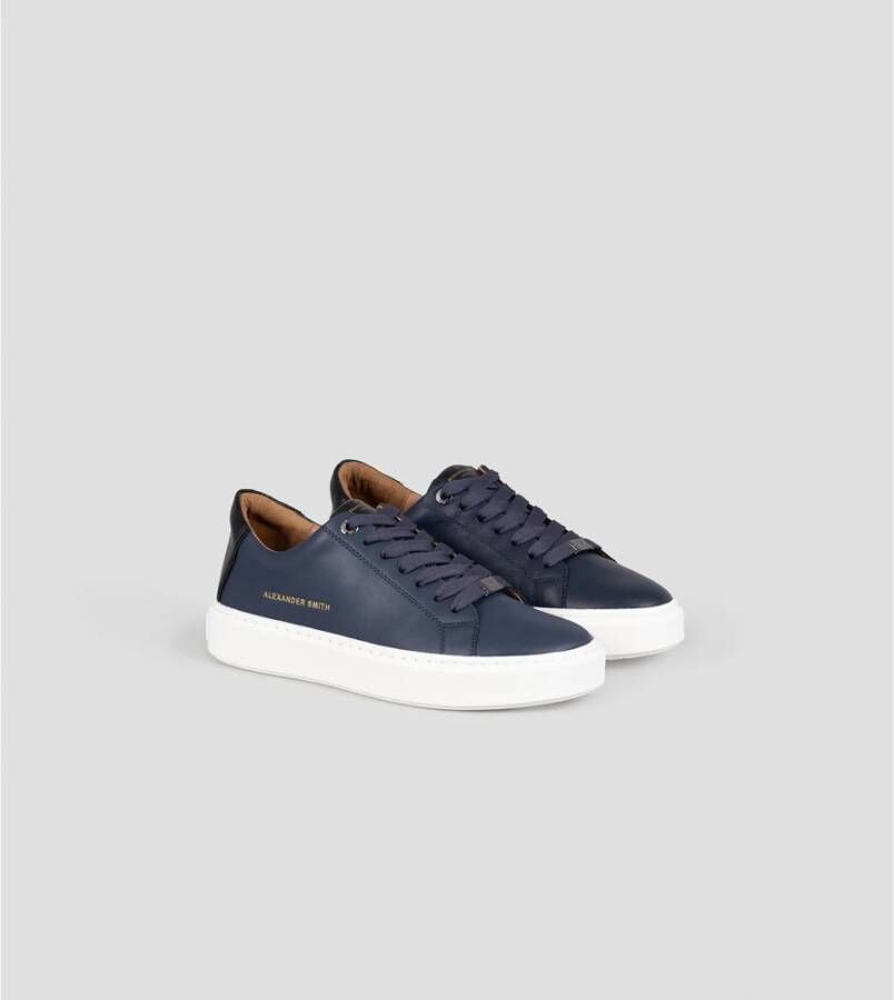 Alexander Smith Blauwe Londen Man Sneakers Blue Heren