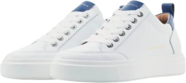 Alexander Smith Bond Sneakers met Contrastdetails White Heren