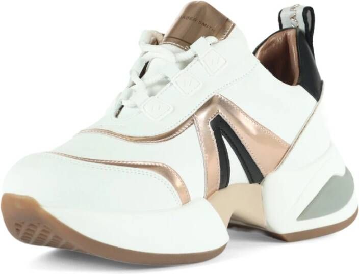 Alexander Smith Chunky Marble Sneakers met Contrast Inserts White Dames