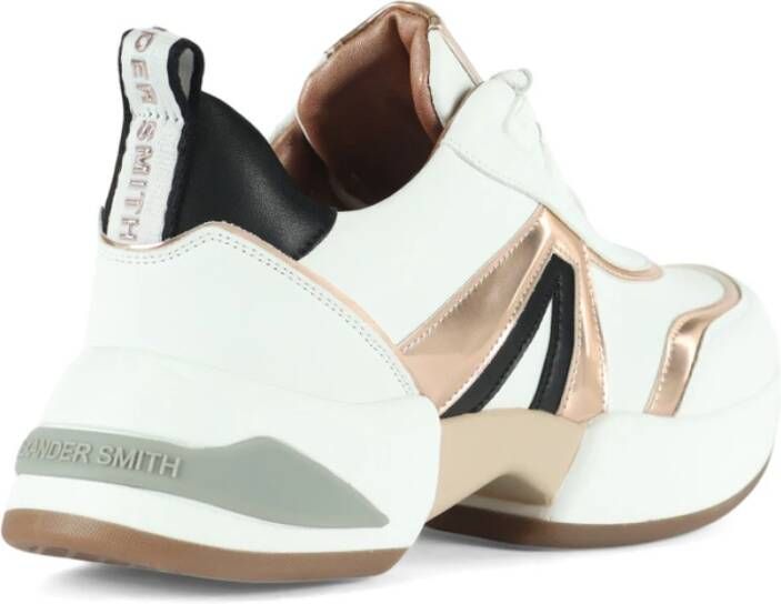 Alexander Smith Chunky Marble Sneakers met Contrast Inserts White Dames