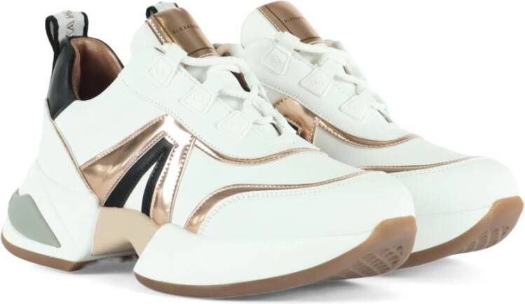 Alexander Smith Chunky Marble Sneakers met Contrast Inserts White Dames